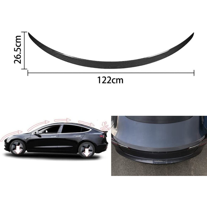 Tesla Model 3 Takaspoileri