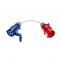 Adapteri CEE 32A (3-pin) - CEE 32A 3-vaiheiseen