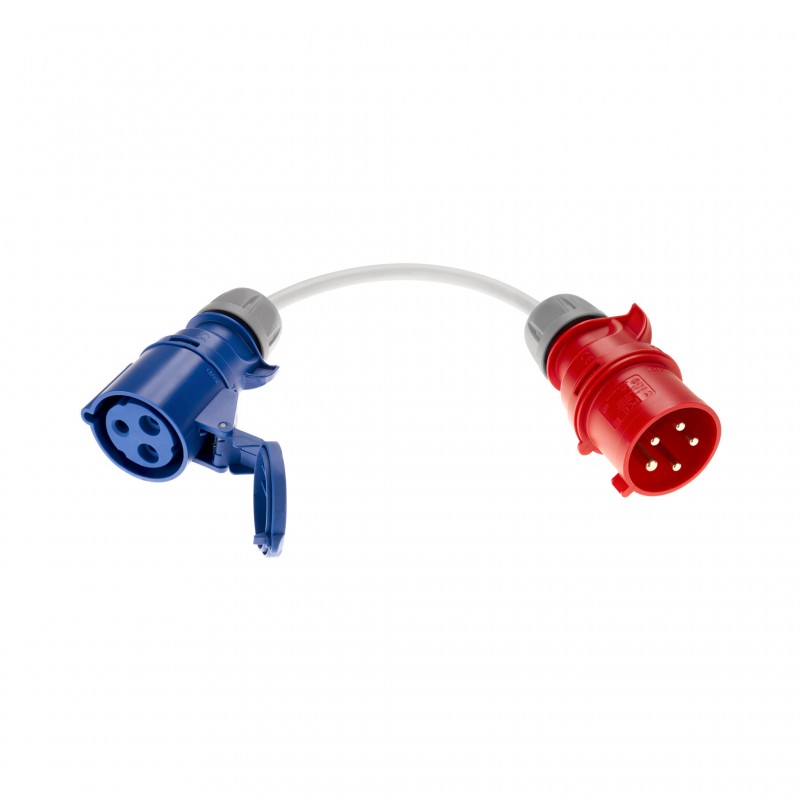 Adapteri CEE 32A (3-pin) - CEE 32A 3-vaiheiseen Adapteri CEE 32A (3-pin) - CEE 32A 3-vaiheiseen