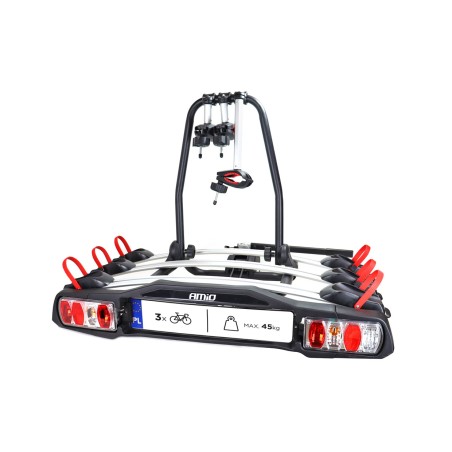 Polkupyöräteline vetokoukkuun 3-fillaria