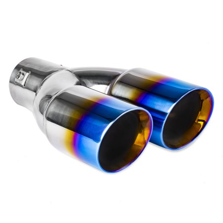 Pakoputken pää tupla 2x76mm blue