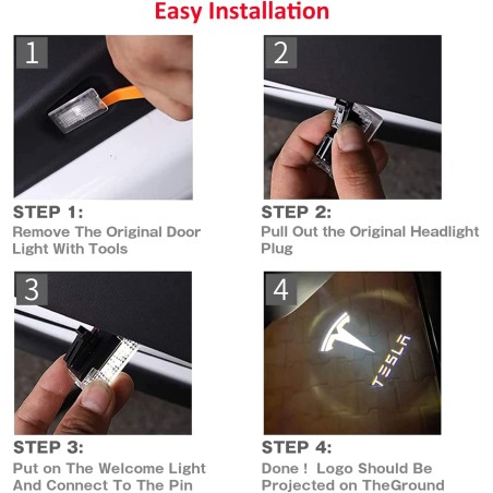 Tesla Model LED-logot S-3-X-Y