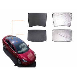 Tesla Model 3 aurinkosuojat
