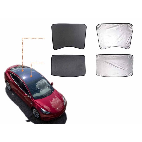 Tesla Model 3 aurinkosuojat