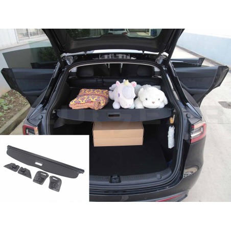 Tesla model Y tavaratilan suojaverho