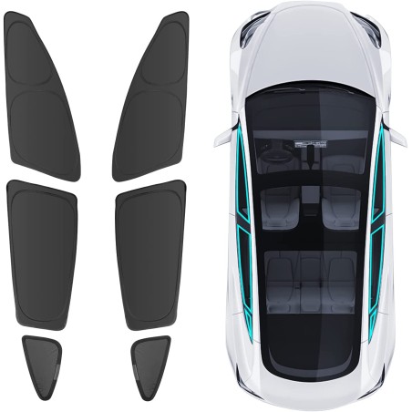Tesla Model 3 ikkunasuojat 6kpl
