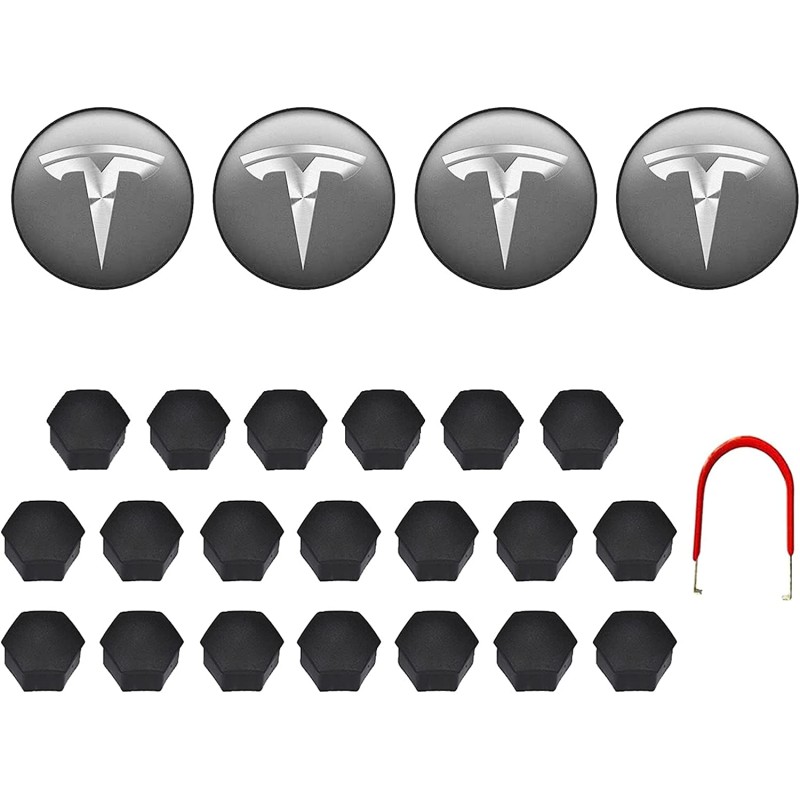 Tesla silver keskiökupit ja suojat