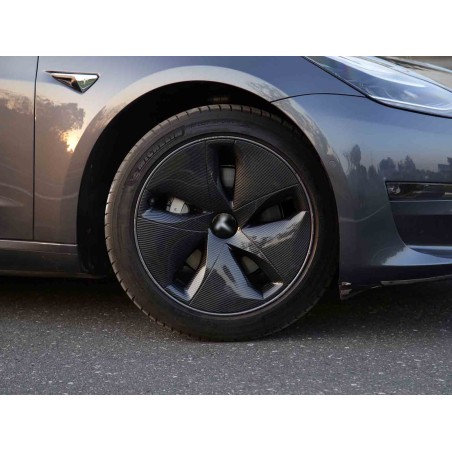 Tesla Model 3 wheel cover  carbon