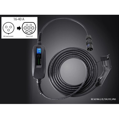 Sähköauton latausasema voimavirta-latauslaite