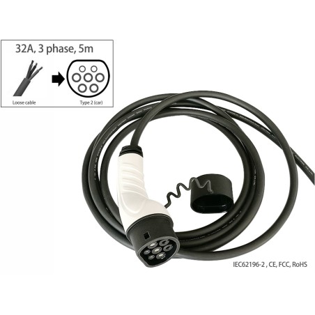 Type 2 latausjohto tee se itse 3-vaihe