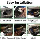 Pakoputken pää tupla 2x63