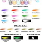 Kynäruiskumaali värisetti Metallic 20x