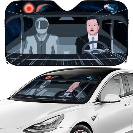 Tesla tuulilasin aurinkosuoja