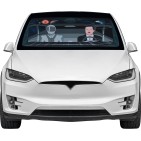Tesla tuulilasin aurinkosuoja