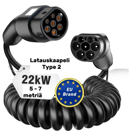 latauskaapeli spiraali