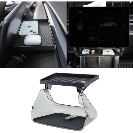 Tesla keskikonsolin tavaratila