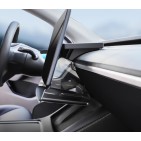 Tesla keskikonsolin tavaratila