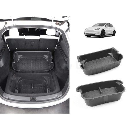 Tesla Model Y tavaratilan laatikot