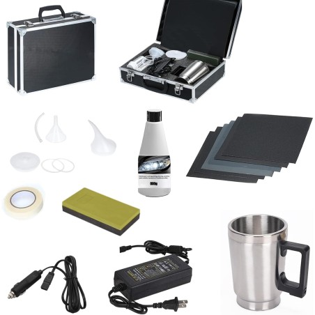 Ajovalojen kiilloitussarja hartsilla + laukku