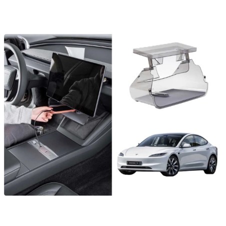 Tesla model 3 highland keskikonsolin tavaratila