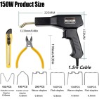 Muovin korjaus työkalu ja niitit 150W
