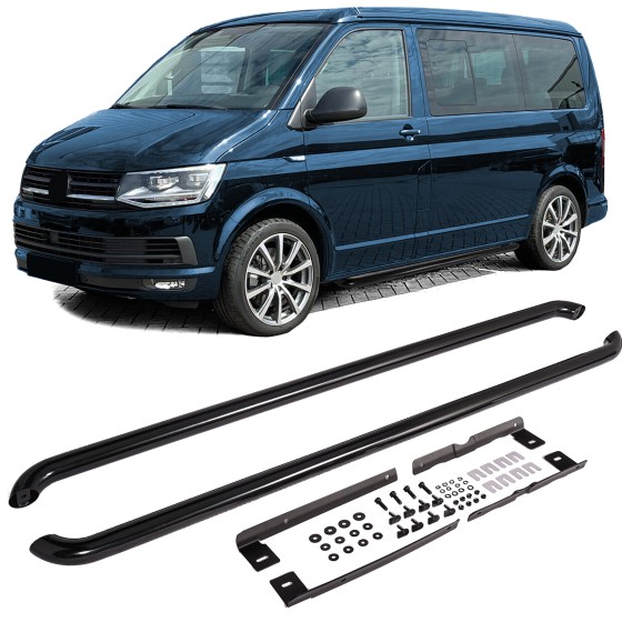 VW transporter kylkiputket VW T5 T6 T6.1 Long musta