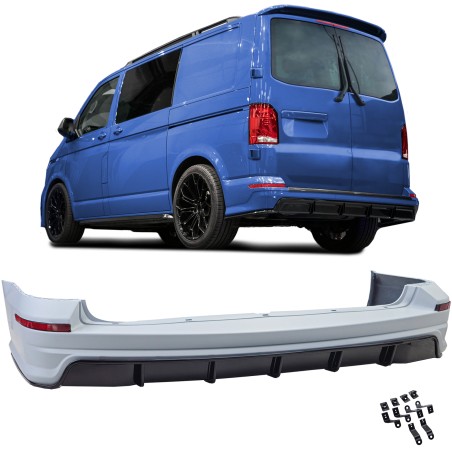 VW transporter T6 takadiffuusori