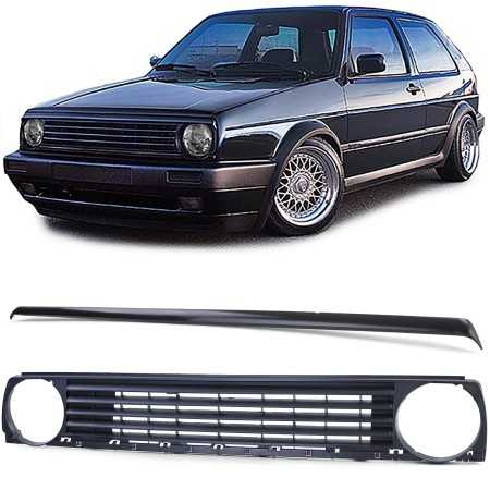 VW Golf 2 etusäleikkö + lippa
