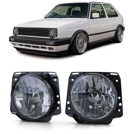 VW Golf 2 ajovalot musta
