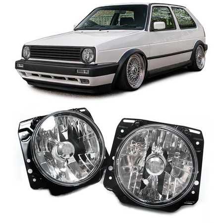VW Golf 2 ajovalot chrome
