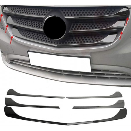 MB Vito W447 Maskin kromisarja Black