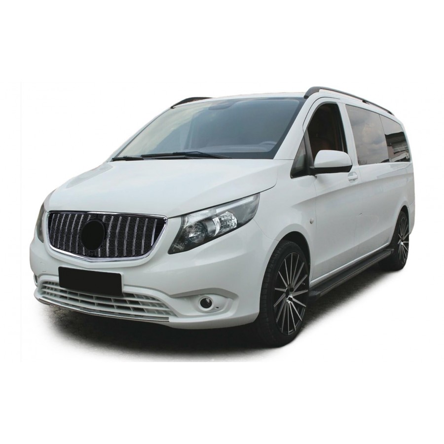MB Vito W447 GT-R Musta-Kromi-Maski MB Vito W447 GT-R Musta-Kromi-Maski